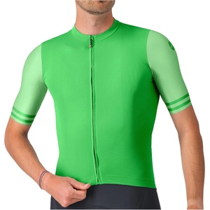 Castelli Мъжка фланелка с къс ръкав за колоездене Castelli Prologo Lite 2 Jersey Cycling jersey - Kelly Green (056-3891-0214)