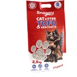 Snappy Uniq Pets Cat Snappy Tofu Cat Litter Odor Control Mixed слепваща котешка постелка 70% tofu и 30% бентонит, 2, 5 кг