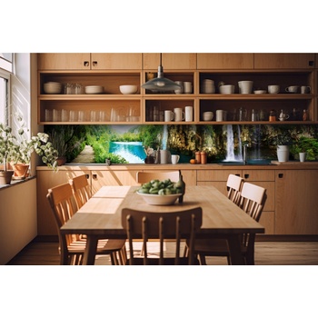 DIMEX ART s. r. o Фототапет за кухня - релакс в гората 420 x 60 см