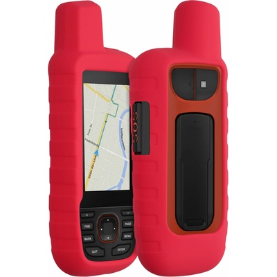 Obal na GPS navigaci kwmobile pro Garmin GPSMAP 66i / GPSMAP 67i - outdoor pouzdro s protiskluzovou úpravou, barva Red – Hledejceny.cz