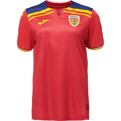 Joma FED. FUTBOL RUMANÍA 2ND SHORT SLEEVE T-SHIRT červená žltá mix