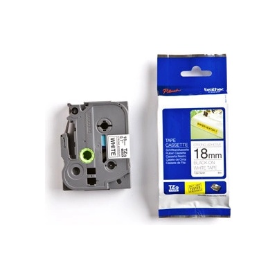 páska BROTHER TZFX241 čierne písmo, biela páska FLEXIBLE ID Tape (18mm) (TZEFX241)