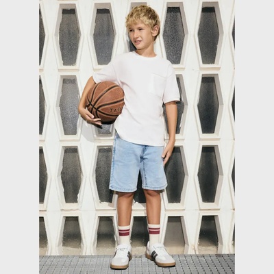 Mayoral Бермуди soft denim 5джоба в светъл нюанс за момче Mayoral