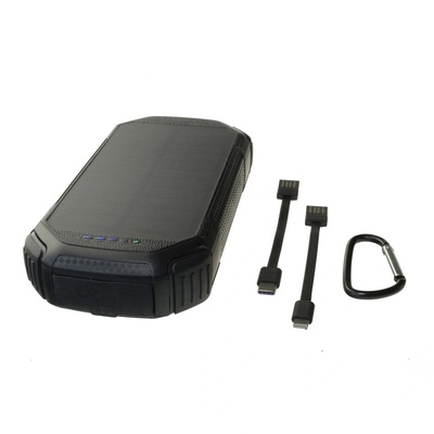 PowerNeed S20000C Power Bank 20000mAh черен слънчев панел (S20000C)