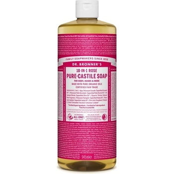 Dr. Bronner's tekuté univerzálne bio mydlo ALL-ONE Rose 945 ml