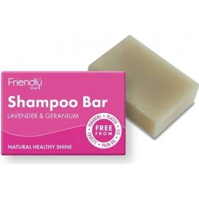 Friendly Soap Tuhé mýdlo na vlasy levandule a pelargónie 95 g