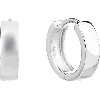 Bealio stříbrné náušnice HLADKÉ KROUŽKY 03-12109-2344