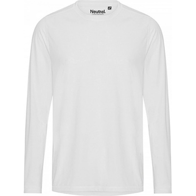 Neutral pánské tričko s dlouhým rukávem 100% polyester bílá