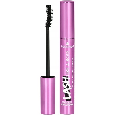 Essence Lash Like a Boss riasenka pre objem, dĺžku a oddelenie rias Ultra Black 9,5 ml