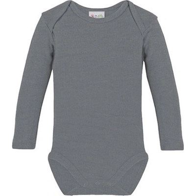 Link Kids Wear Detské body s dlhým rukávom Heather Grey