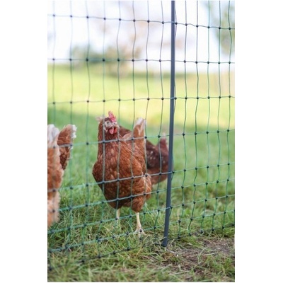Kerbl Síť premium nevodivá pro drůbež 122 cm, 2 hroty, 50 m, zelená – Zbozi.Blesk.cz