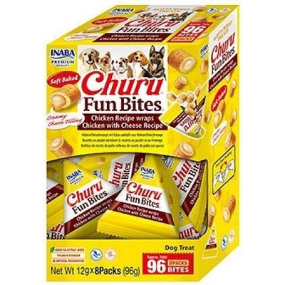 Churu Dog Fun Bites Chicken wraps Chick&Chees8 x 12 g