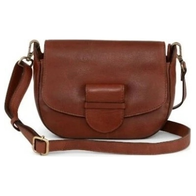 Gianni Conti dámská kožená crossbody hnědá 4704668 BURNED