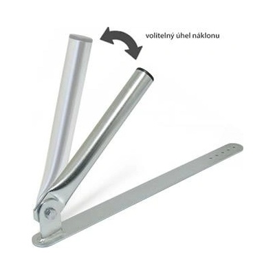 Držák antény pod střešní tašku s náklonem, 50cm, zinek Galva HITYshop.cz