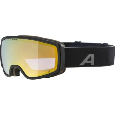 Alpina Ски маска Alpina Bivio Q Mirror S2 (VLT 28%) Ski goggles - Black Matt / Gold Mirror - размер One Size (417-4021-0111)