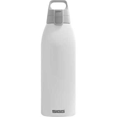 SIGG - Insulated drinking bottle - Thermos bottle Shield Therm One White - carbonated drinks - leak-proof - dishwasher safe - BPA-free - 90% recycled stainless steel - white - 1.5L - 6167.90