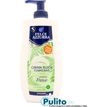 Felce Azzurra Crema Fluida Tonificante Fresco osvěžující tělové mléko s vitamínem E 400 ml
