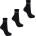 Everlast Мъжки чорапи Everlast Quarter Sock 3 Pack Mens - Black