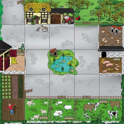 TTS Group Bee-Bot Podložka farma 75x75 cm