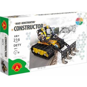 Alexander Toys Метален конструктор Alexander, 216 части - Булдозер (AL2807)