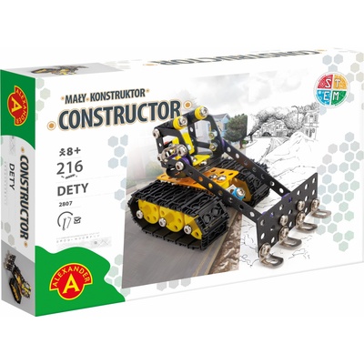 Alexander Toys Метален конструктор Alexander, 216 части - Булдозер (AL2807)