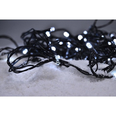 Solight LED vánoční osvětlení programovatelné 50 LED -studená bílá 24V IP44 1V110-W