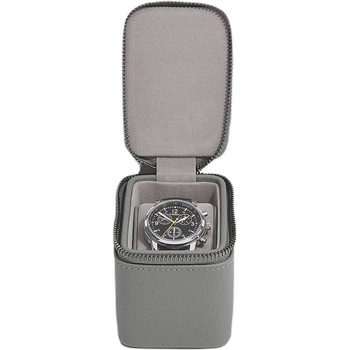 Stackers Кутия за ръчни часовници за пътуване Stackers Pebble еднокамерен, еднокамерен тъмносива (75959)