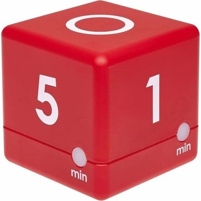 TFA 38.2039.05 digitální časovač CUBE červené provedení, alarm