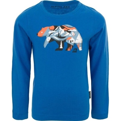 ALPINE PRO CREWO Dětské triko, modrá, – Zboží Mobilmania