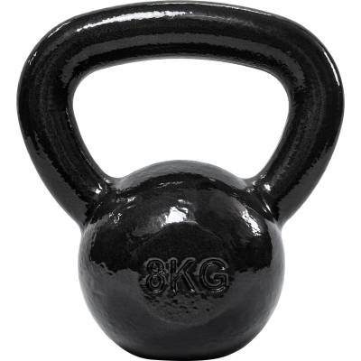 Amazon Basics Cast Iron Kettlebell 8kg Black - CK-8KG