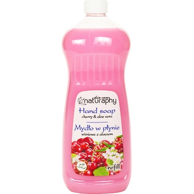 Naturaphy tekuté mydlo čerešňa a aloe vera náhradná náplň 1000 ml