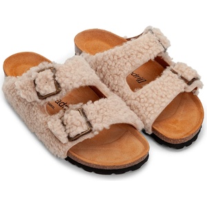Espadrij Дамски пантофи Espadrij Women's Ami Teddy Sandals - Beige - размер 42 (EU) (126-0542-0118)