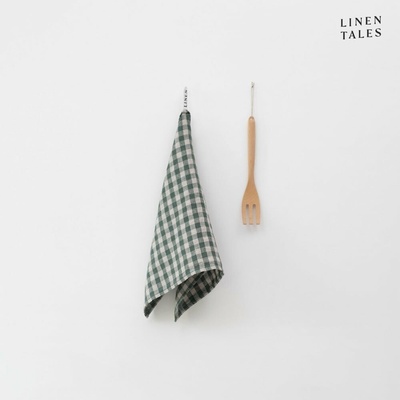 Linen Tales Forest Green Gingham 45 x 65 cm
