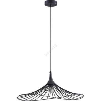 Polux Пендел ARIELLE 1xE27/20W/230V Ø 50 см черен (SA2076)