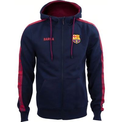 FC Barcelona mikina FC Barcelona modro-červená kapucňa zips