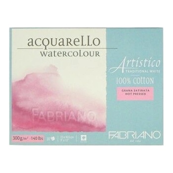 Fabriano Artistico Hot pressed 23x30,5cm 300g blok pro akvarel