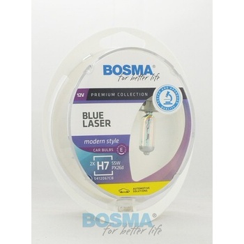 BOSMA Modrá LASER H7 PX26d 12V 55W 3707