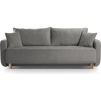 Micadoni Сив разтегателен диван с място за съхранение 231 cm Elen - Micadoni (MIC_3SF2_211_F1_ELEN5)