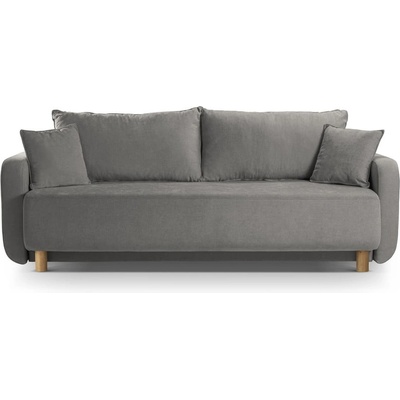 Micadoni Сив разтегателен диван с място за съхранение 231 cm Elen - Micadoni (MIC_3SF2_211_F1_ELEN5)