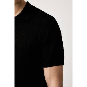 Karl Lagerfeld тениска с яка мъжка от ажур (563302.655010) - answear - 330,34 лв