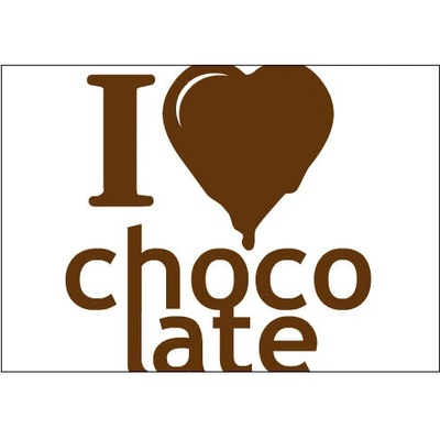 Plakát typ A4-A0 I Love Chocolate