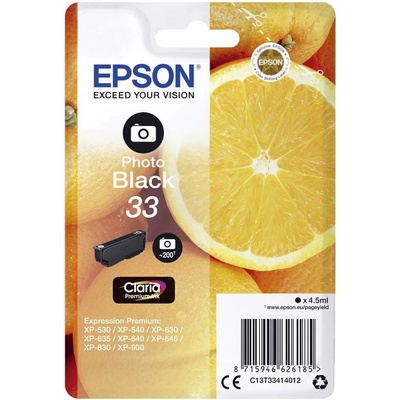 Epson 33 Photo Black - originálny
