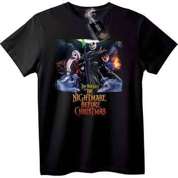 NOONEBRAND Тениска Кошмарът преди Коледа на Тим Бъртън - 2XL, Black