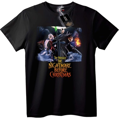NOONEBRAND Тениска Кошмарът преди Коледа на Тим Бъртън - 2XL, Black