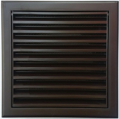 Vents 175 x 175 mm hnedá