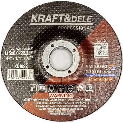 Kraft &Dele Brusný kotouč 115 x 6,0 x 22,23 mm KD1992 5 ks