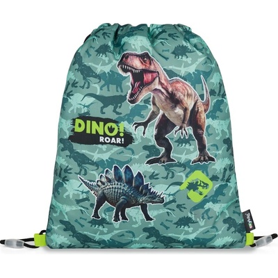 Oxybag vrecko na cvičky Dino zelený