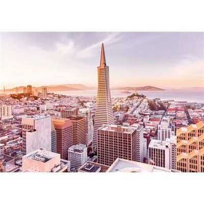 KOMAR 8-535 Papierové fototapety San Francisco Morning, rozmer 368 cm x 254 cm