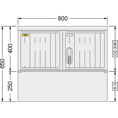 SFOS 800x650x245mm OZ-3/40 + K-3