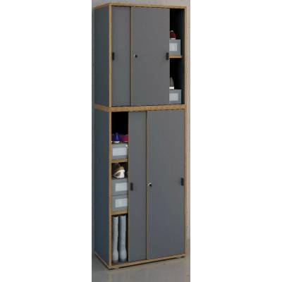 VCM s posuvnými dveřmi Salia B60 5dílný 60 × 37 × 183 cm antracitový